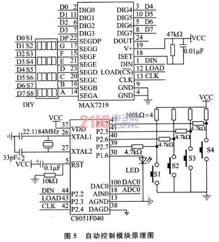 自動控製模塊原理圖