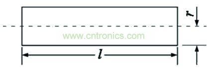 圖3 圓截麵直導線的電感