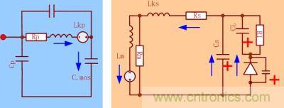 當DS端電壓上升，次級的電壓達到輸出電壓