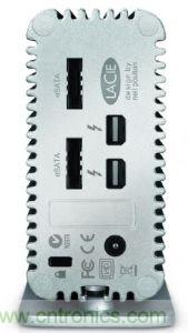 圖2：Thunderbolt周邊可利用多線串接方式，在單一傳輸線纜同時傳送影像與數碼資料