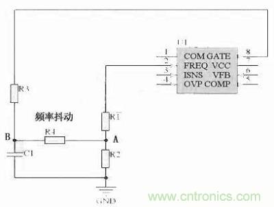 對於采用單顆鏡像電阻設定頻率，比如IR1150