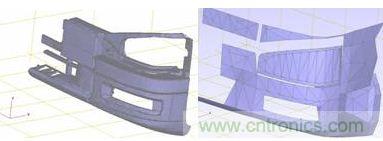 車身模型處理前後對比