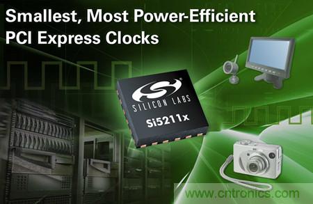 業界最小3 x 3 mm節能PCIe時鍾發生器