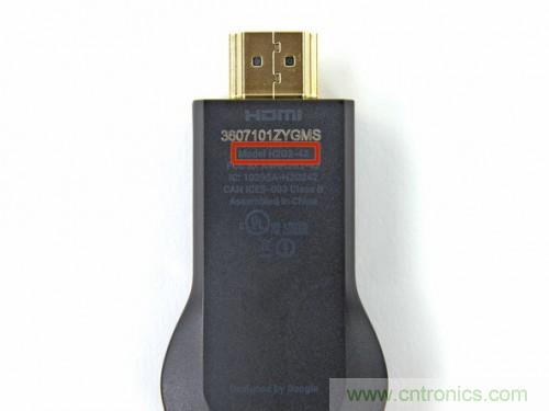 拆解新一代顛覆性產品： 穀歌Chromecast電視棒內部探秘