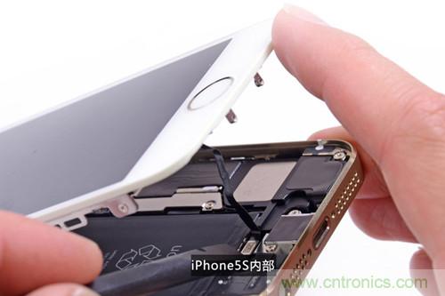 土豪金iPhone 5S拆解：內部結構升級，維修難度增加
