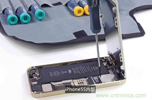 土豪金iPhone 5S拆解：內部結構升級，維修難度增加