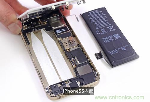 土豪金iPhone 5S拆解：內部結構升級，維修難度增加