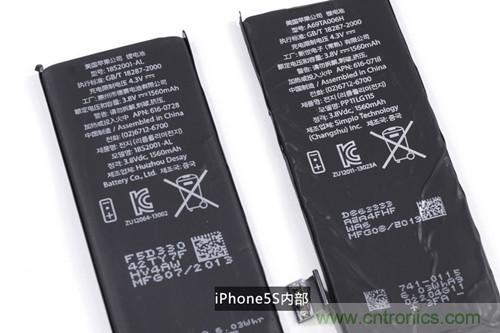 土豪金iPhone 5S拆解：內部結構升級，維修難度增加