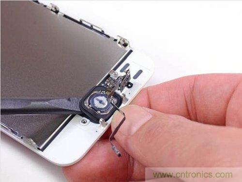 土豪金iPhone 5S拆解：內部結構升級，維修難度增加