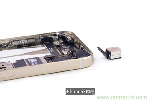 土豪金iPhone 5S拆解：內部結構升級，維修難度增加