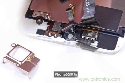 土豪金iPhone 5S拆解：內部結構升級，維修難度增加