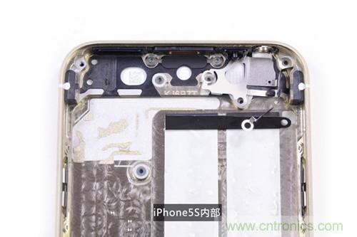 土豪金iPhone 5S拆解：內部結構升級，維修難度增加