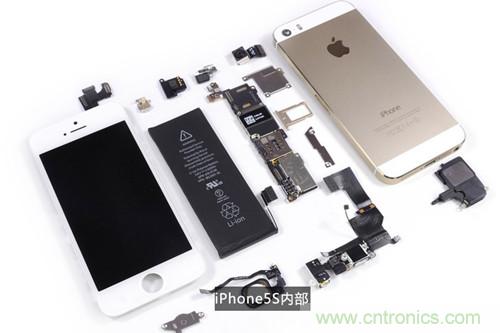 土豪金iPhone 5S拆解：內部結構升級，維修難度增加