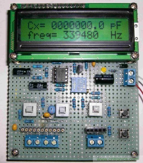 DIY集電容、電感和頻率為一體的測量儀器