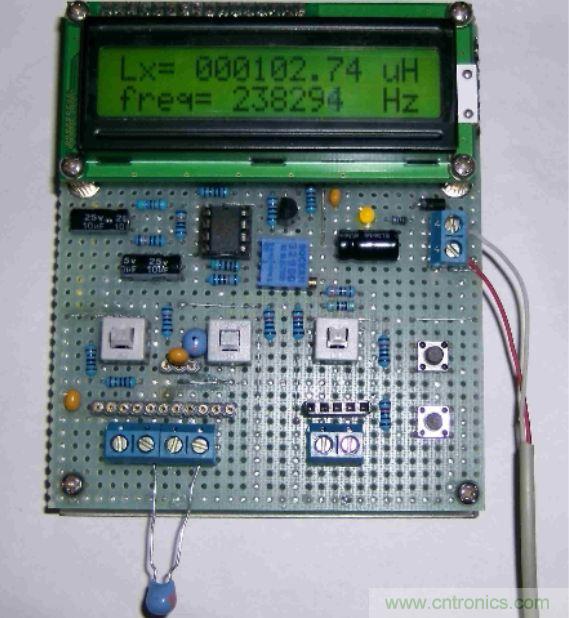 DIY集電容、電感和頻率為一體的測量儀器