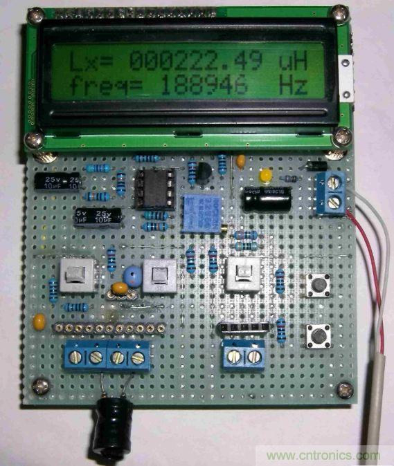 DIY集電容、電感和頻率為一體的測量儀器