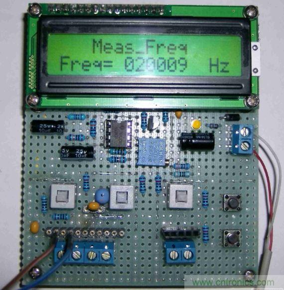 DIY集電容、電感和頻率為一體的測量儀器