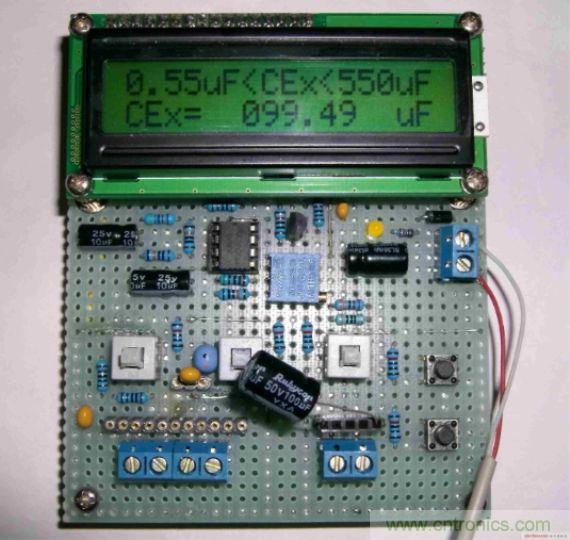 DIY集電容、電感和頻率為一體的測量儀器