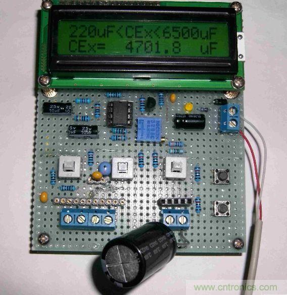 DIY集電容、電感和頻率為一體的測量儀器