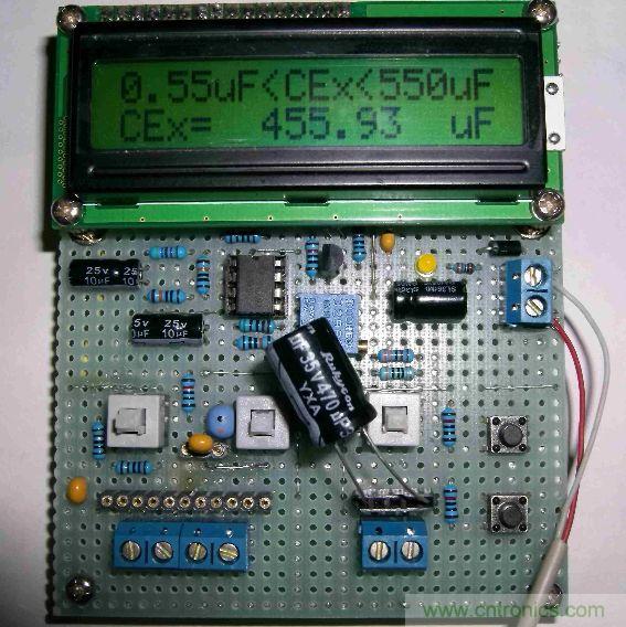 DIY集電容、電感和頻率為一體的測量儀器