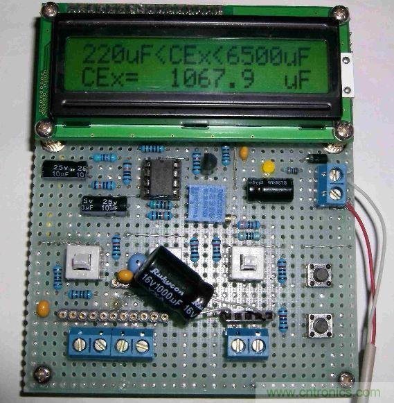 DIY集電容、電感和頻率為一體的測量儀器
