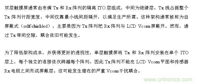 觸摸屏電磁幹擾源解析