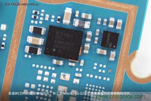 WCD9320音頻解碼芯片，和Note 3以及G2上采用的一模一樣