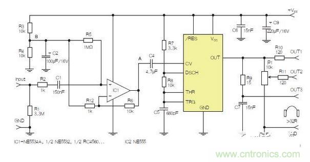 基於555定時器的D類耳機驅動器可作為理想的實用放大器