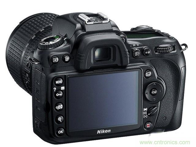  尼康D7000黑色背麵圖