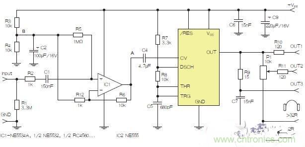 基於555定時器的D類耳機驅動器可作為理想的實用放大器