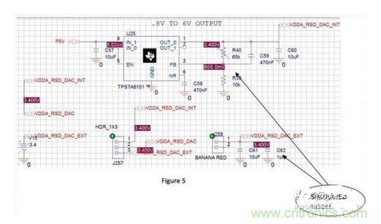 原理圖測試平台和各個節點的仿真值