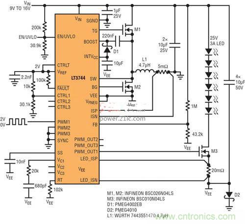 限製功率損耗？把同步降壓LED驅動器當成升壓轉換器行不行？