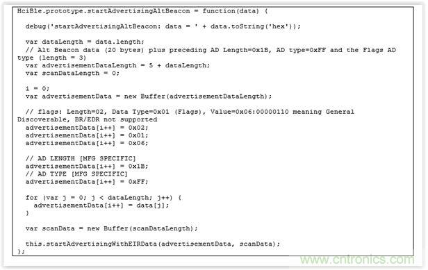 圖19 &ndash;bleno/lib/linux/hci-ble.js中的新功能