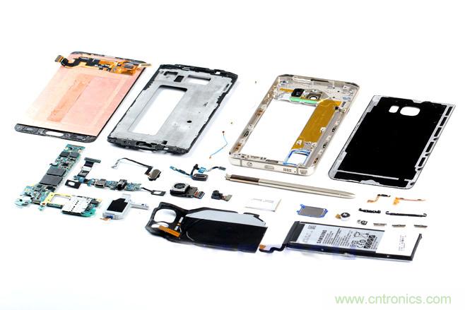 Galaxy Note5拆解，與S係列差距日漸模糊