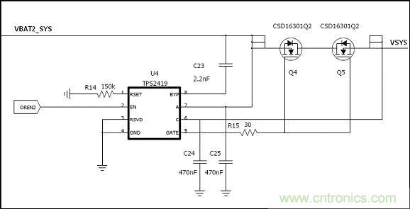 基於bq24161+TPS2419雙電池供電方案的設計分析