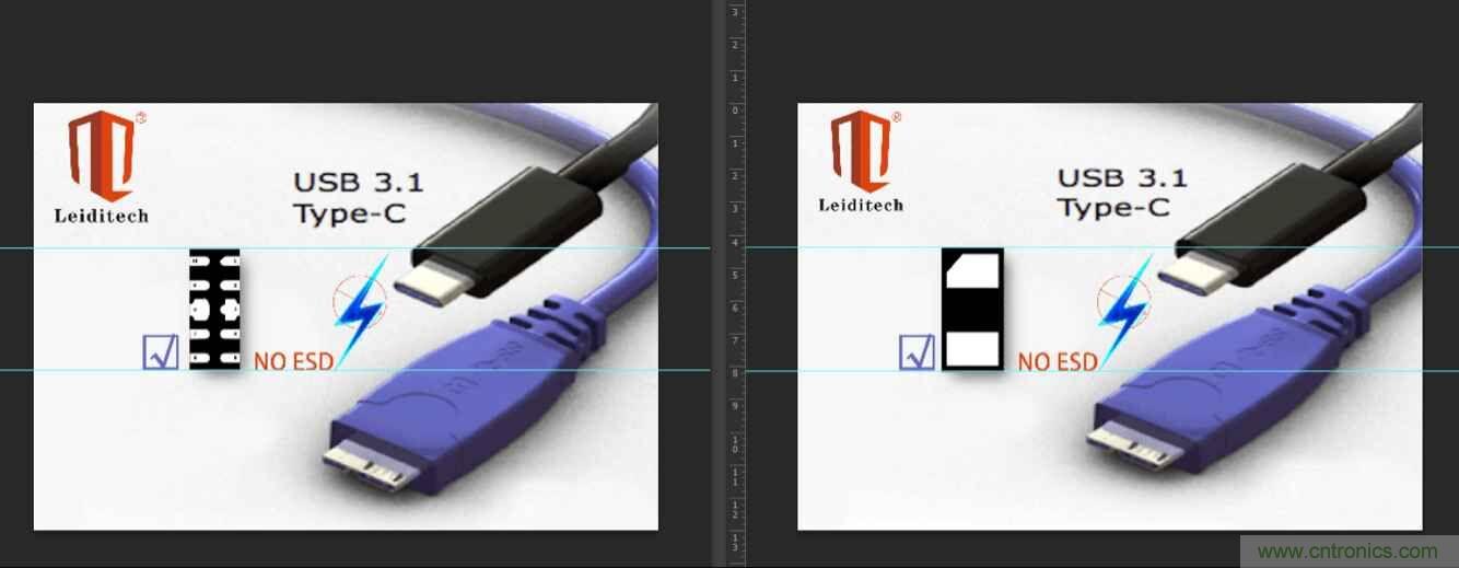 Leiditech推出超低電容ESD，用來保護USB Type-C