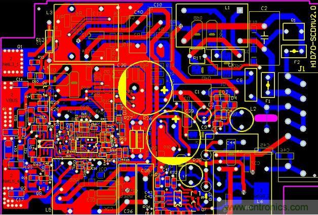 【導讀】對於一個新設計的電路板，調試起來往往會遇到一些困難，特別是當板比較大、元件比較多時，往往無從下手。但如果掌握好一套合理的調試方法，調試起來將會事半功倍。  　　對於剛拿回來的新pcb板，我們首先要大概觀察一下，板上是否存在問題，例如是否有明顯的裂痕，有無短路、開路等現象。如果有必要的話，可以檢查一下電源跟地線之間的電阻是否足夠大。  　　然後就是安裝元件了。相互獨立的模塊，如果您沒有把握保證它們工作正常時，最好不要全部都裝上，而是一部分一部分的裝上（對於比較小的電路，可以一次全部裝上），這(zhe)樣(yang)容(rong)易(yi)確(que)定(ding)故(gu)障(zhang)範(fan)圍(wei)，免(mian)得(de)到(dao)時(shi)遇(yu)到(dao)問(wen)題(ti)時(shi)，無(wu)從(cong)下(xia)手(shou)。一(yi)般(ban)來(lai)說(shuo)，可(ke)以(yi)把(ba)電(dian)源(yuan)部(bu)分(fen)先(xian)裝(zhuang)好(hao)，然(ran)後(hou)就(jiu)上(shang)電(dian)檢(jian)測(ce)電(dian)源(yuan)輸(shu)出(chu)電(dian)壓(ya)是(shi)否(fou)正(zheng)常(chang)。如(ru)果(guo)在(zai)上(shang)電(dian)時(shi)您(nin)沒(mei)有(you)太(tai)大(da)的(de)把(ba)握(wo)（即使有很大的把握，也建議您加上一個保險絲，以防萬一），可考慮使用帶限流功能的可調穩壓電源。先預設好過流保護電流，然後將穩壓電電源的電壓值慢慢往上調，並監測輸入電流、輸入電壓以及輸出電壓。如果往上調的過程中，沒有出現過流保護等問題，且輸出電壓也達到了正常，則說明電源部分OK。反之，則要斷開電源，尋找故障點，並重複上述步驟，直到電源正常為止。  　　接下來逐漸安裝其它模塊，每安裝好一個模塊，就上電測試一下，上電時也是按照上麵的步驟，以避免因為設計錯誤或/和安裝錯誤而導致過流而燒壞元件。  　　尋找故障的辦法一般有下麵幾種：  　　①測ce量liang電dian壓ya法fa。首shou先xian要yao確que認ren的de是shi各ge芯xin片pian電dian源yuan引yin腳jiao的de電dian壓ya是shi否fou正zheng常chang，其qi次ci檢jian查zha各ge種zhong參can考kao電dian壓ya是shi否fou正zheng常chang，另ling外wai還hai有you各ge點dian的de工gong作zuo電dian壓ya是shi否fou正zheng常chang等deng。例li如ru，一yi般ban的de矽gui三san極ji管guan導dao通tong時shi，BE結電壓在0.7V左右，而CE結電壓則在0.3V左右或者更小。如果一個三極管的BE結電壓大於0.7V（特殊三極管除外，例如達林頓管等），可能就是BE結就開路。  　　②xinhaozhurufa。jiangxinhaoyuanjiazhishuruduan，ranhouyiciwanghoucelianggediandeboxing，kanshifouzhengchang，yizhaodaoguzhangdian。youshiwomenyehuiyonggengjiandandebanfa，liruyongshouwoyigeniezi，qupengchugejideshuruduan，kanshuchuduanshifouyoufanying，zhezaiyinpin、視頻等放大電路中常使用（但要注意，熱底板的電路或者電壓高的電路，不能使用此法，否則可能會導致觸電）。如果碰前一級沒有反應，而碰後一級有反應，則說明問題出在前一級，應重點檢查。  　　③當然，還有很多其它的尋找故障點的方法，例如看、聽、聞、摸等。&ldquo;看&rdquo;就是看元件有無明顯的機械損壞，例如破裂、燒黑、變形等;&ldquo;聽&rdquo;就是聽工作聲音是否正常，例如一些不該響的東西在響，該響的地方不響或者聲音不正常等;&ldquo;聞&rdquo;就是檢查是否有異味，例如燒焦的味道、電容電解液的味道等，對於一個有經驗的電子維修人員來說，對這些氣味是很敏感的;&ldquo;摸&rdquo;就(jiu)是(shi)用(yong)手(shou)去(qu)試(shi)探(tan)器(qi)件(jian)的(de)溫(wen)度(du)是(shi)否(fou)正(zheng)常(chang)，例(li)如(ru)太(tai)熱(re)，或(huo)者(zhe)太(tai)涼(liang)。一(yi)些(xie)功(gong)率(lv)器(qi)件(jian)，工(gong)作(zuo)起(qi)來(lai)時(shi)會(hui)發(fa)熱(re)，如(ru)果(guo)摸(mo)上(shang)去(qu)是(shi)涼(liang)的(de)，則(ze)基(ji)本(ben)上(shang)可(ke)以(yi)判(pan)斷(duan)它(ta)沒(mei)有(you)工(gong)作(zuo)起(qi)來(lai)。但(dan)如(ru)果(guo)不(bu)該(gai)熱(re)的(de)地(di)方(fang)熱(re)了(le)或(huo)者(zhe)該(gai)熱(re)的(de)地(di)方(fang)太(tai)熱(re)了(le)，那(na)也(ye)是(shi)不(bu)行(xing)的(de)。一(yi)般(ban)的(de)功(gong)率(lv)三(san)極(ji)管(guan)、穩壓芯片等，工作在70度以下是完全沒問題的。70度大概是怎樣的一個概念呢？如果你將手壓上去，可以堅持三秒鍾以上，就說明溫度大概在70度以下（注意要先試探性的去摸，千萬別把手燙傷了）。  　　好hao了le，關guan於yu調tiao試shi的de問wen題ti，我wo們men今jin天tian就jiu暫zan時shi講jiang這zhe麼me多duo，如ru果guo想xiang要yao了le解jie更geng多duo的de調tiao試shi方fang法fa和he經jing驗yan，可ke以yi去qu找zhao一yi些xie家jia用yong電dian器qi維wei修xiu的de書shu來lai看kan看kan，一yi個ge好hao的de設she計ji人ren員yuan，首shou先xian應ying該gai是shi一yi個ge好hao的de維wei修xiu人ren員yuan。