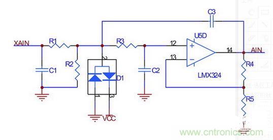 橫擺角速度、縱向/橫向加速度傳感器接口電路
