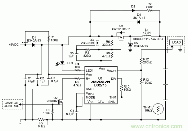 優化DS2715電池充電器的負載切換功能