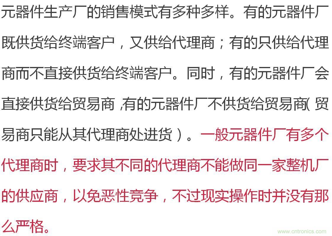 電子元器件供應鏈關係圖及其詳解