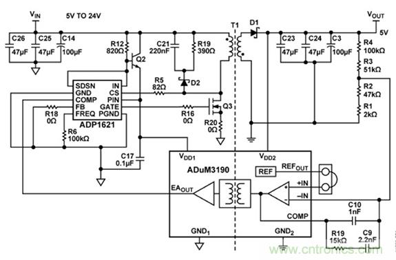 如何隔離單電源工業機器人係統中的高電壓