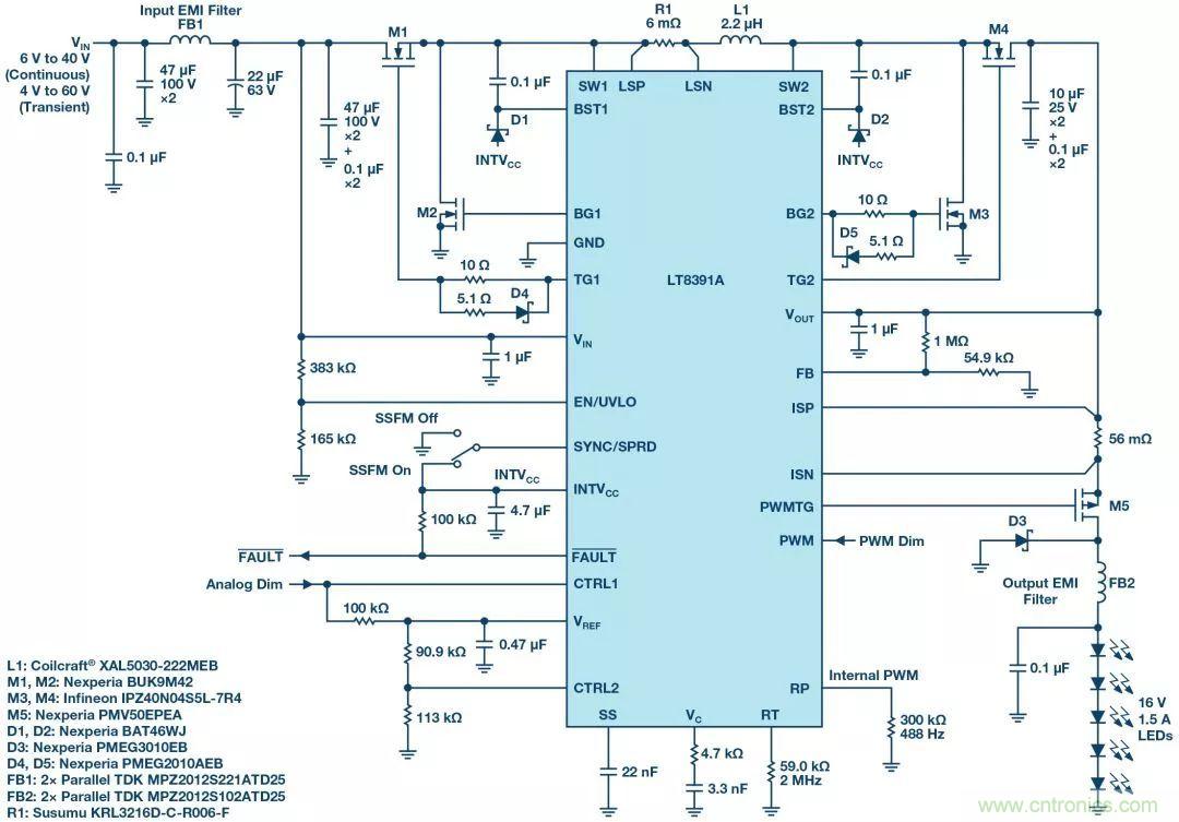 一顆芯驅動整個車前燈組，這個控製器是怎麼做到滴？