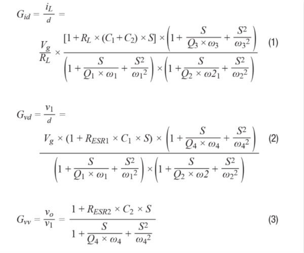 帶有次級LC濾波器的電流模式降壓轉換器的建模與控製