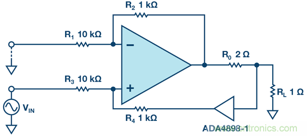高精度、快速建立的大電流源
