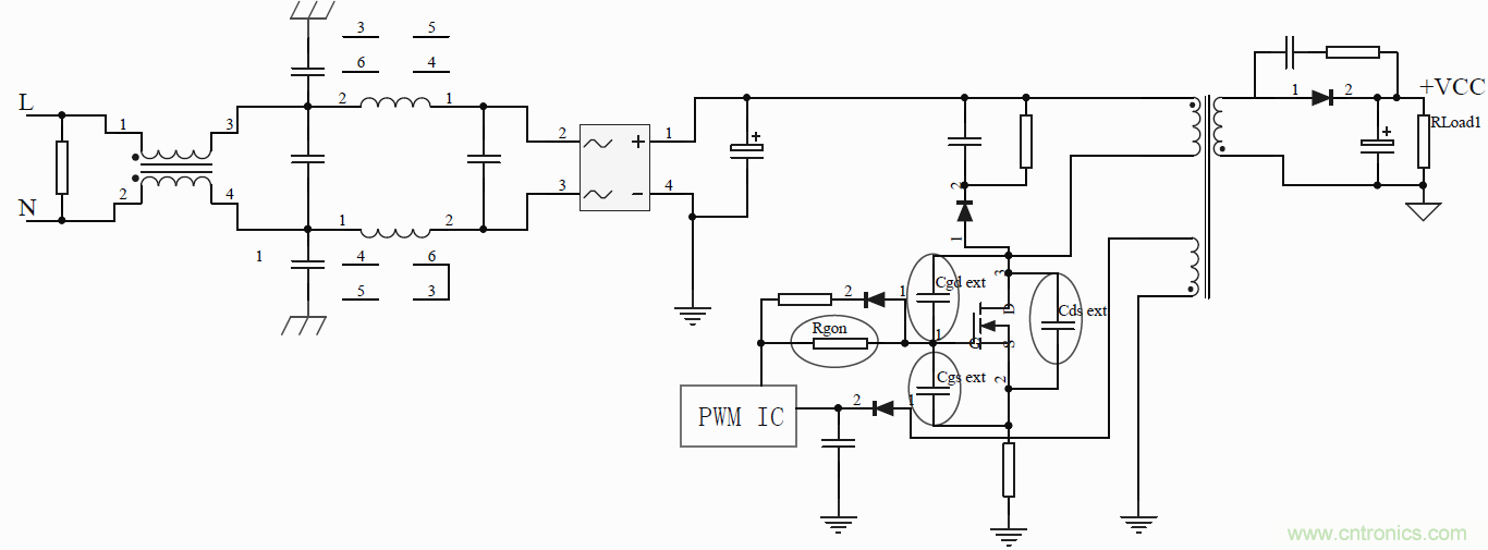 如何改善開關電源電路的EMI特性？