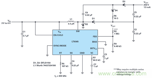 【幹貨】用於通信的高壓升壓和反相轉換器