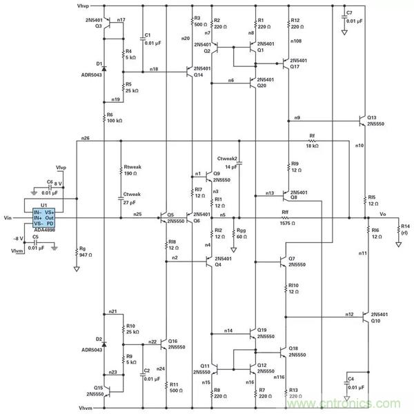 低壓變高壓，運算放大器自舉實現更優性能！