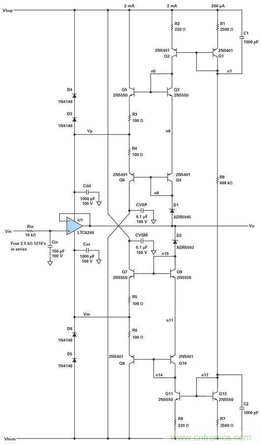 低壓變高壓，運算放大器自舉實現更優性能！