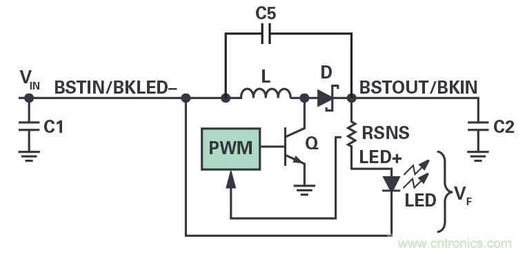 多功能LED驅動器可使用高於或低於LED燈串電平的輸入電壓