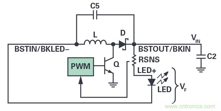 多功能LED驅動器可使用高於或低於LED燈串電平的輸入電壓